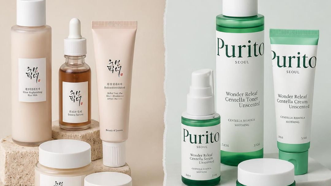 Beauty of Joseon vs PURITO Korean skincare products comparison