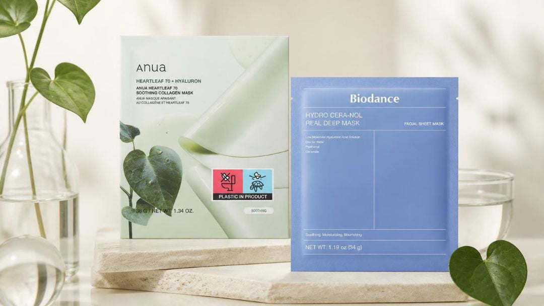 Best Korean sheet masks in Ireland featuring Biodance, Anua and Dr Althea