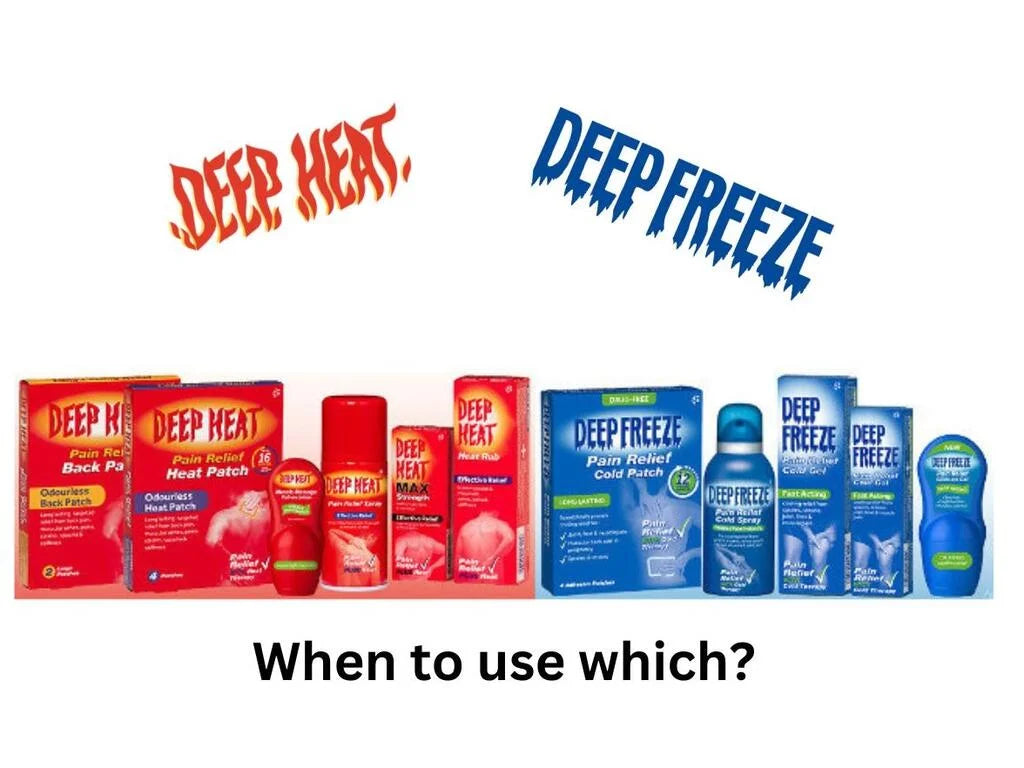 Deep Heat v's Deep Freeze; When to use