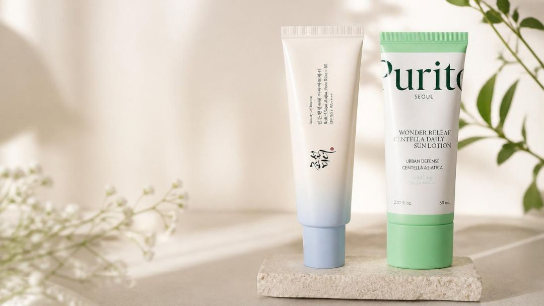 Beauty of Joseon Aqua Fresh and PURITO Wonder Releaf Korean sunscreens