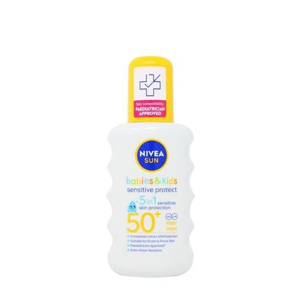 Nivea Sun Kids 5 In 1 Sensitive Sun Lotion Spray SPF50+