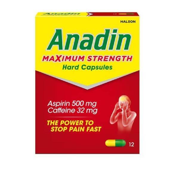 Anadin Maximum Strength Hard Capsules 12's