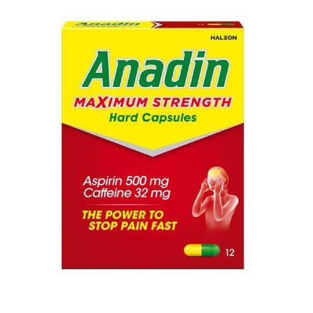 Anadin Maximum Strength Hard Capsules 12's