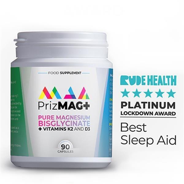 PrizMAG+ Magnesium Bisglycinate + Vitamin K2 and D3 awards