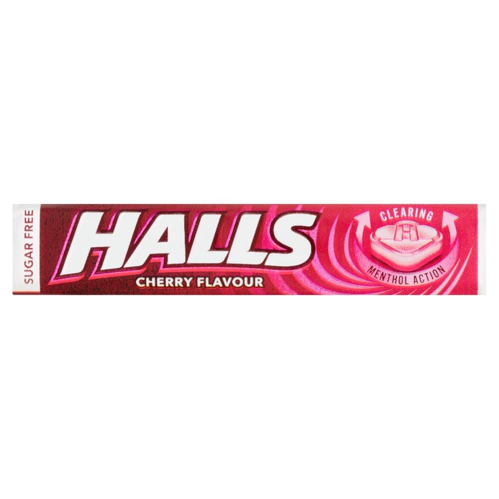 Halls Menthol Action Throat Lozenges Cherry 32g