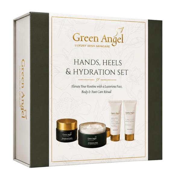 Green Angel Hands, Heels & Hydration Gift Set
