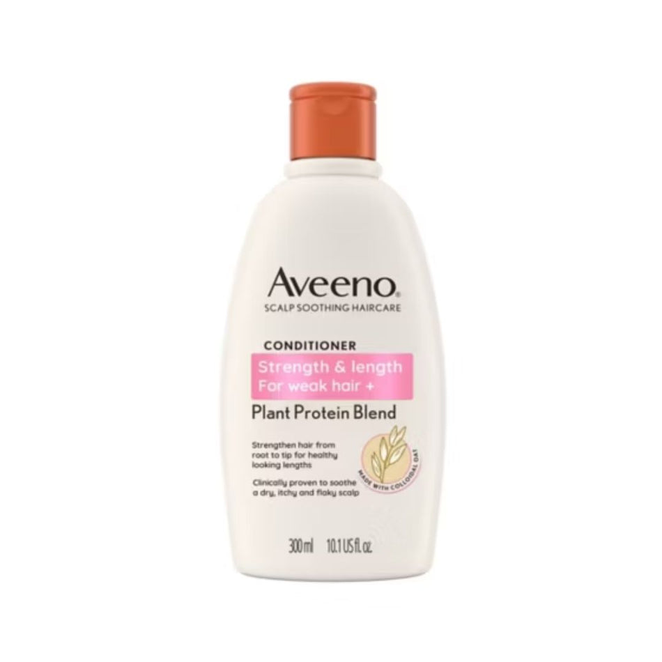 Aveeno Haircare Strength and Length+ Plant Protein Blend Conditioner 300ml