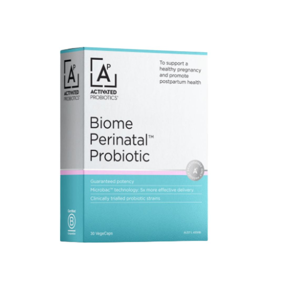 Activated Probiotics Biome Perinatal front of packaging