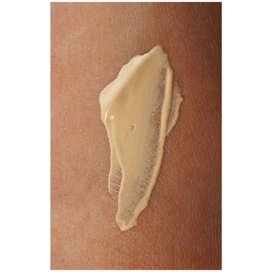 Airyday Golden Glow SPF50+ Dreamscreen closeup image of the product on skin