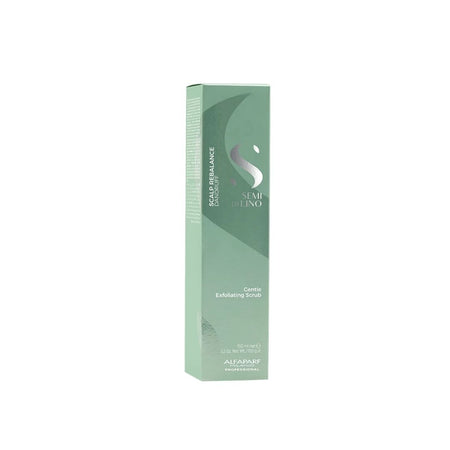 Alfaparf Semi di Lino Scalp Rebalance Gentle Exfoliating Scrub packaging on a white background