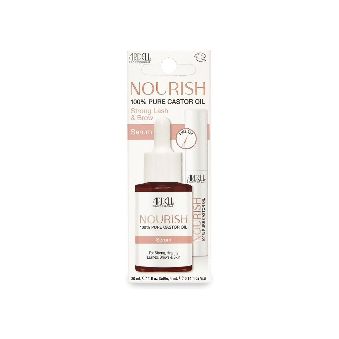 Ardell Nourish 100% Pure Castor Oil packaging on a white background