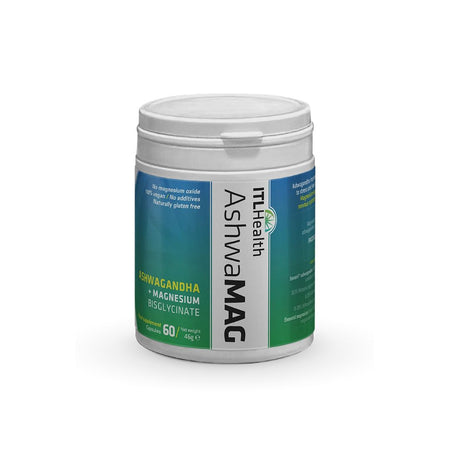 AshwaMAG Capsules container on a white background