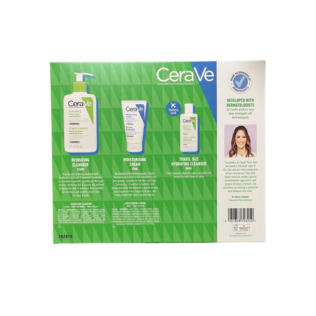 CeraVe Home & Away Gift Set on a white background