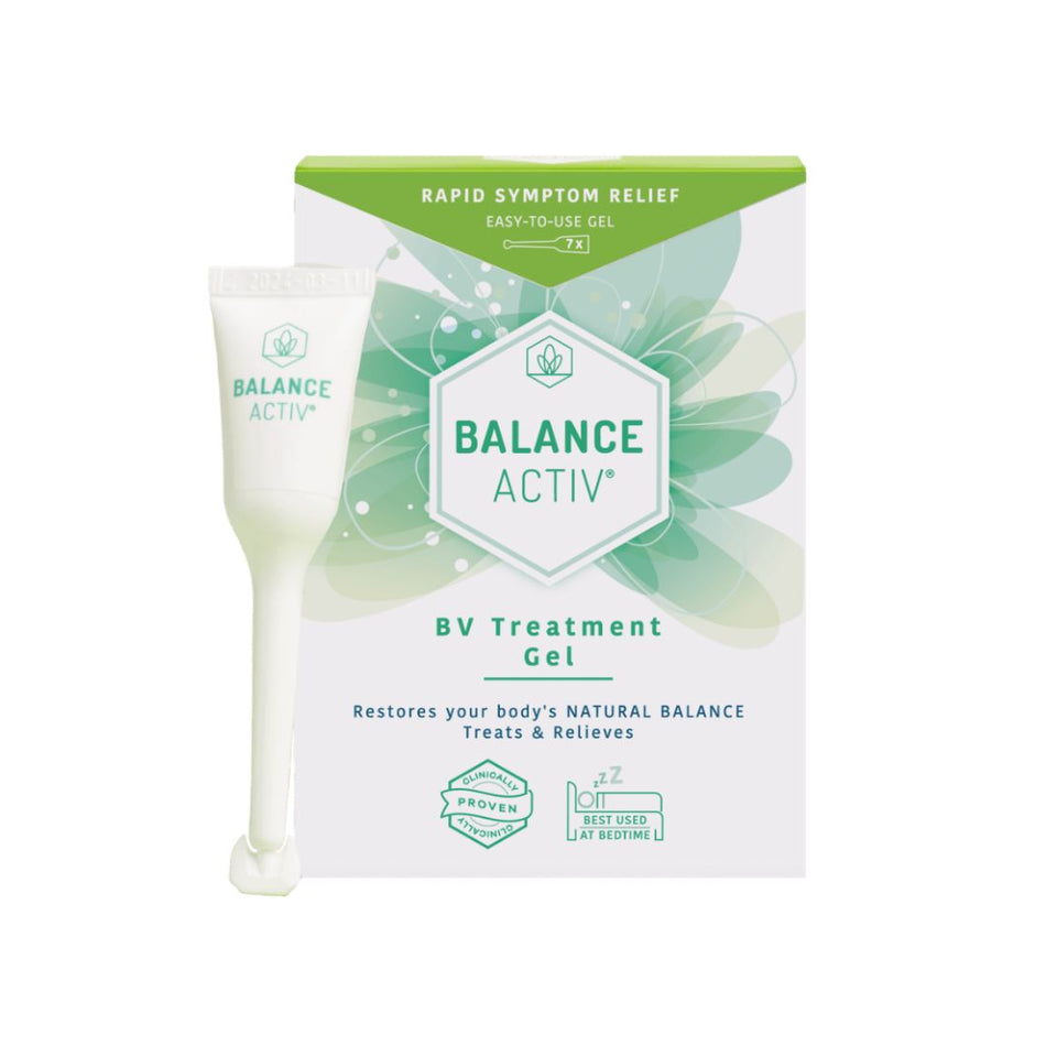Balance Activ BV Treatment Gel 14 pack packaging on a white background