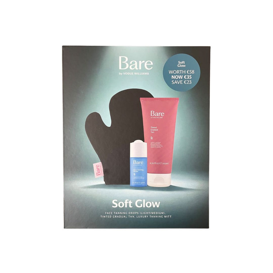 Bare by Vogue Soft Glow Gift Set packaging on a white background