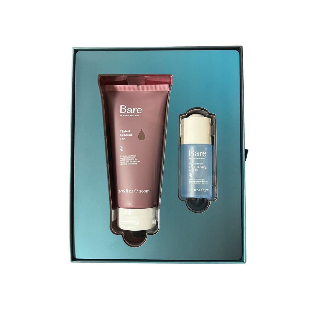 Bare by Vogue Soft Glow Gift Set contents in packaging