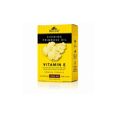 Beeline Evening Primrose Oil packaging on a white background