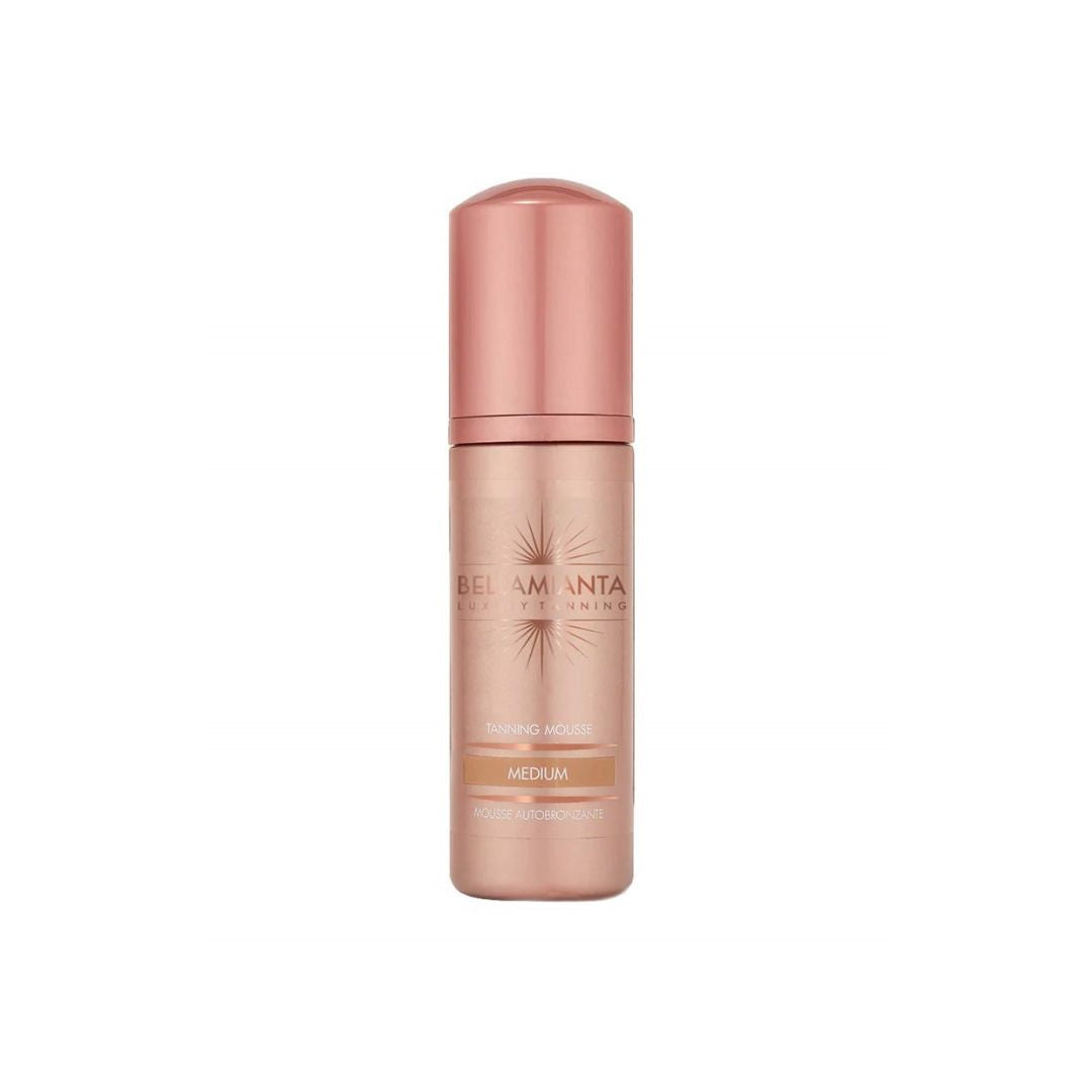 A bottle of Diamanta Shading Agent Medium makeup in a metallic rose gold container with a matching cap, shown on a plain white background.