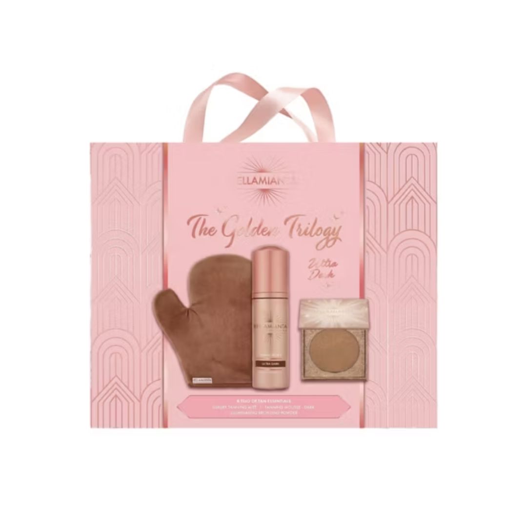Bellamianta Golden Trilogy Ultra Dark Giftset on a white background