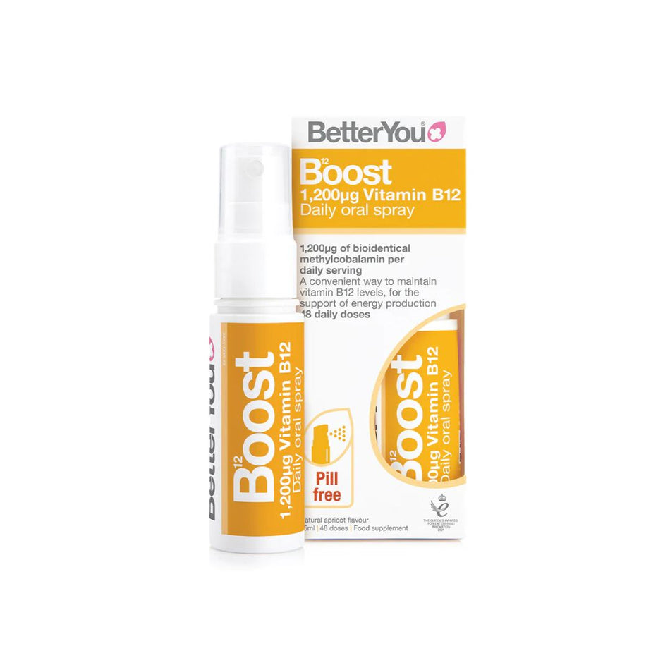 Better You Boost Vitamin B12 Daily Oral Spray packaging on a white background