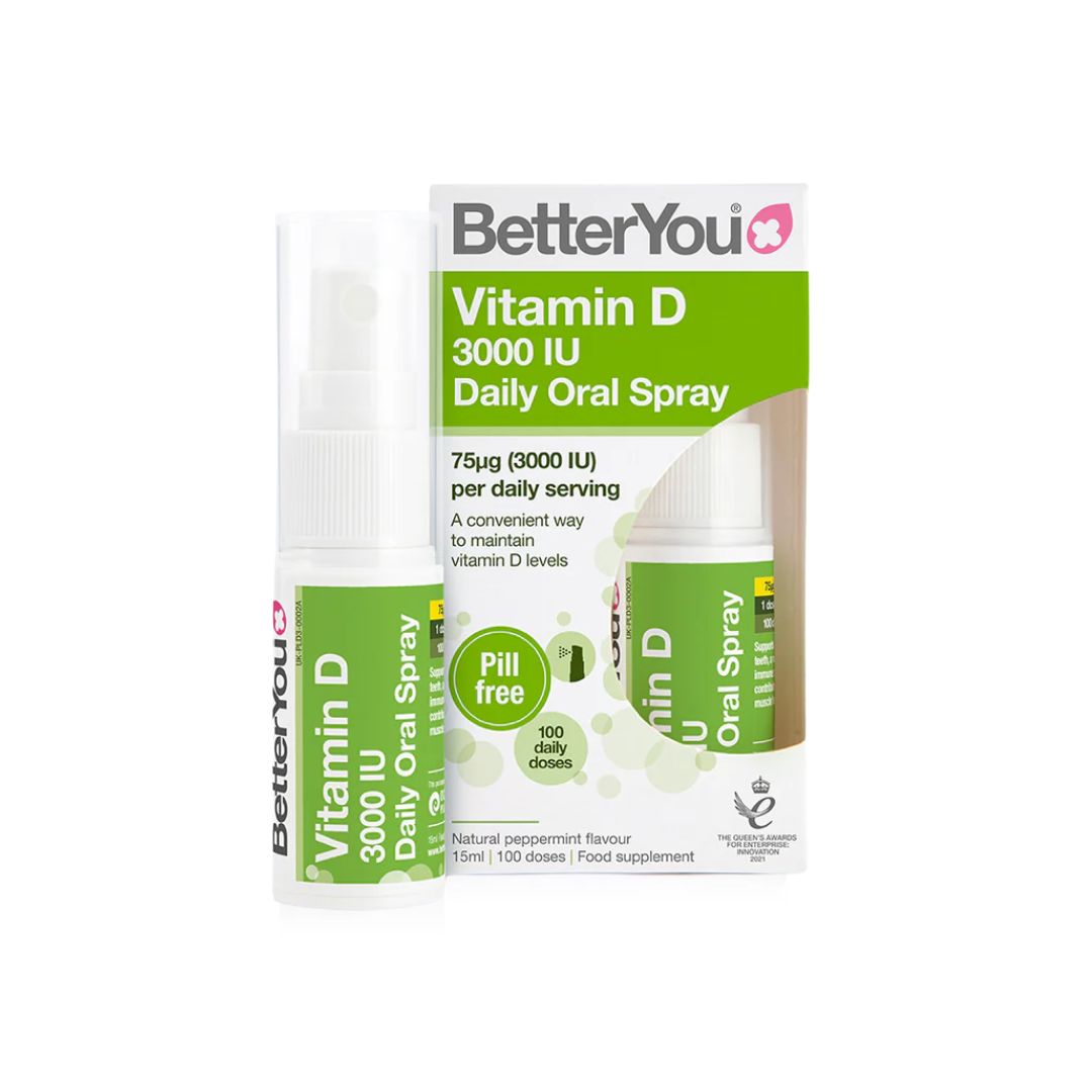Better You 3000IU Daily Oral Spray packaging