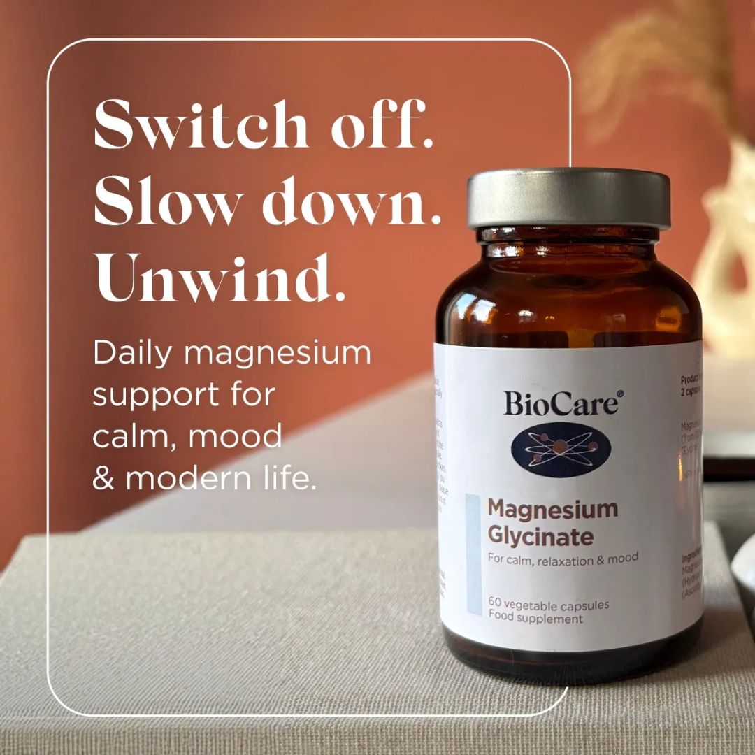 BioCare Magnesium Glycinate 60 Capsules - product benefits image
