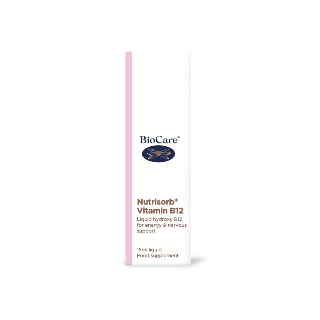 BioCare Nutrisorb Vitamin B12 packaging on a white background