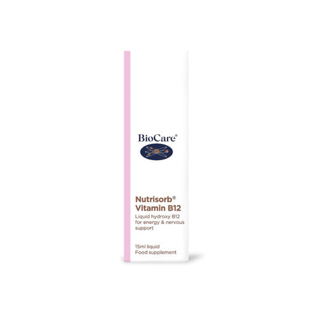 BioCare Nutrisorb Vitamin B12 packaging on a white background