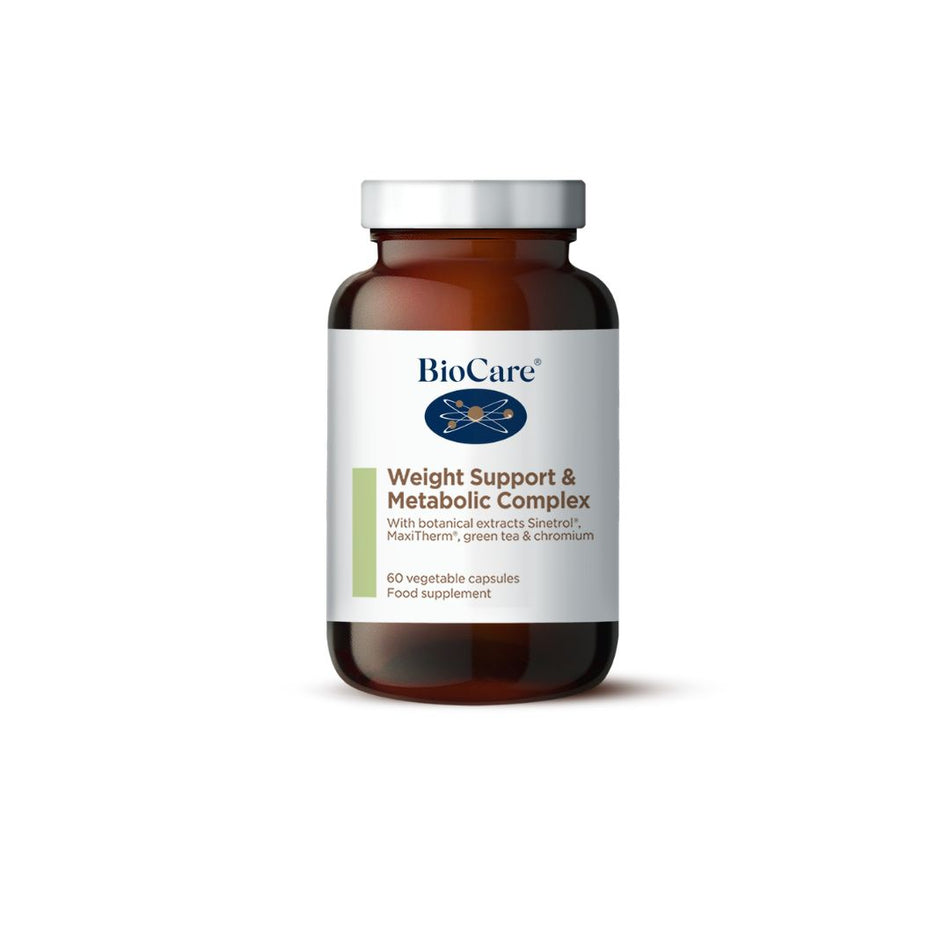 BioCare Weight Support & Metabolic Complex 60 Capsules on a white background