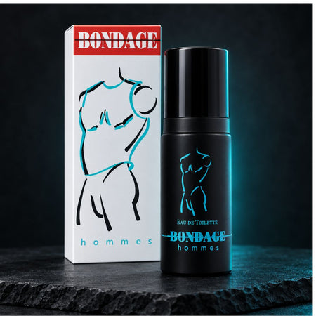 Milton Lloyd Bondage Eau de Toilette 50ml on a black slate 