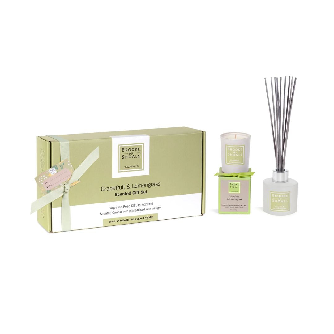 Brooke & Shoals Grapefruit & Lemongrass Gift Box on a white background