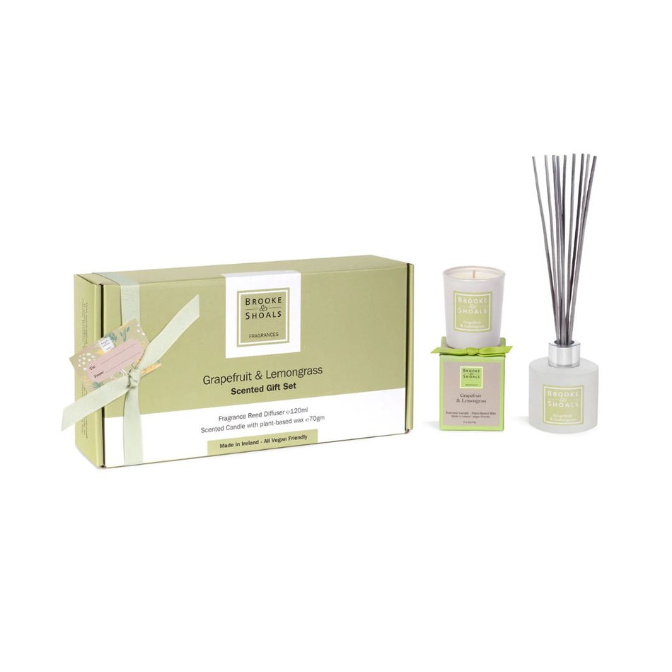 Brooke & Shoals Grapefruit & Lemongrass Gift Box on a white background