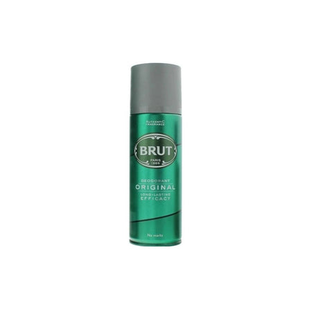Brut Deodorant on a white background