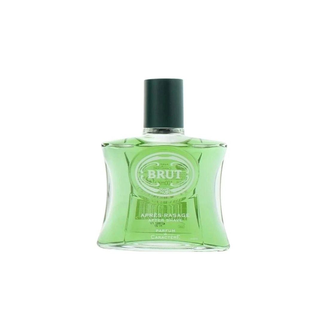 Brut Aftershave on a white background