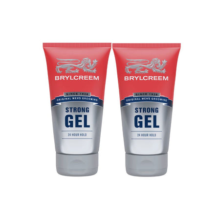 Brylcreem Strong Gel Double Pack 2 x 150ml on a white background