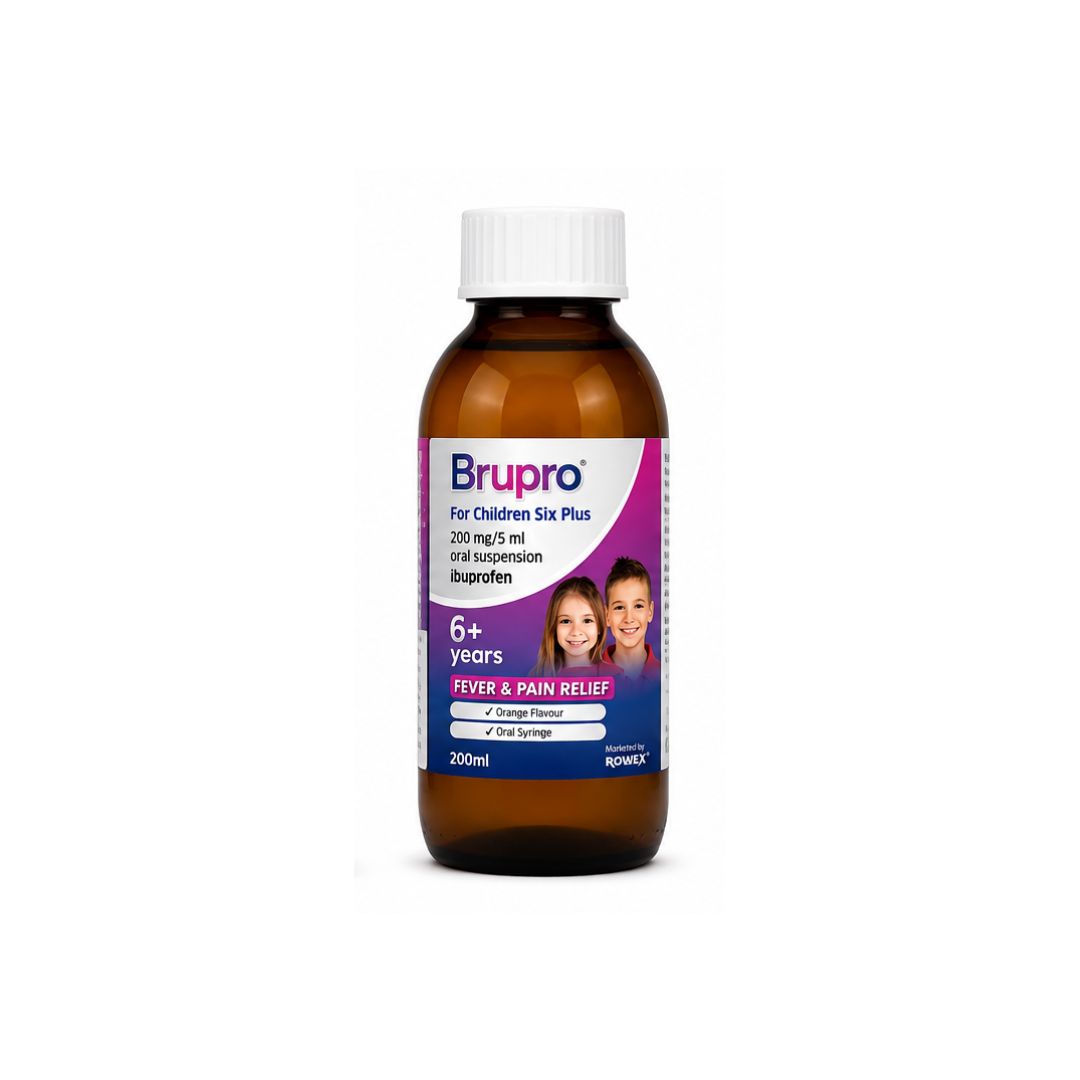 Brupro for Children Six Plus bottle on a white background