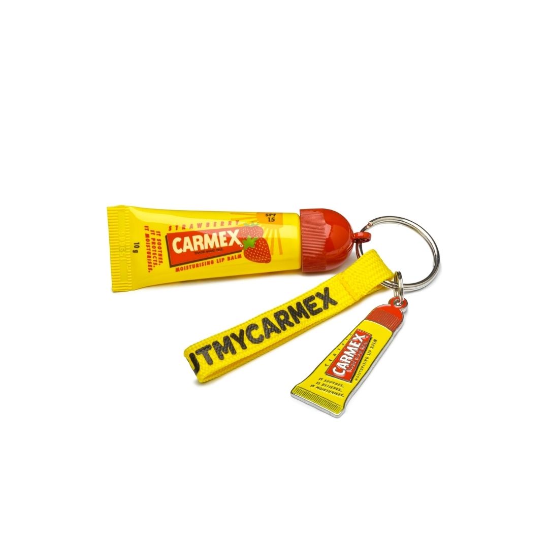 Carmex Limited Edition Keyring on a white background
