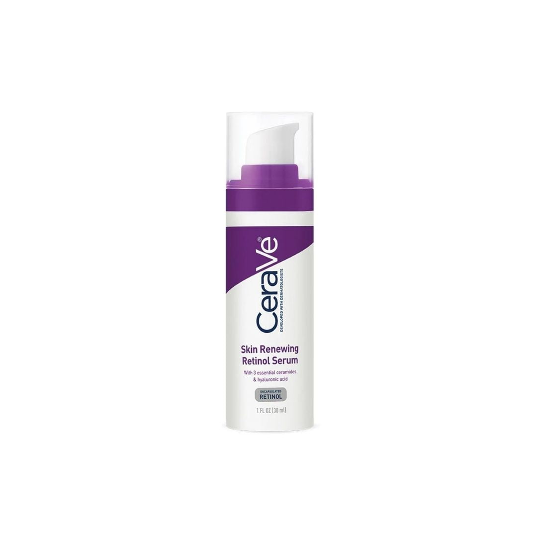 CeraVe Skin Renewing Retinol Serum 30ml pump on a white background