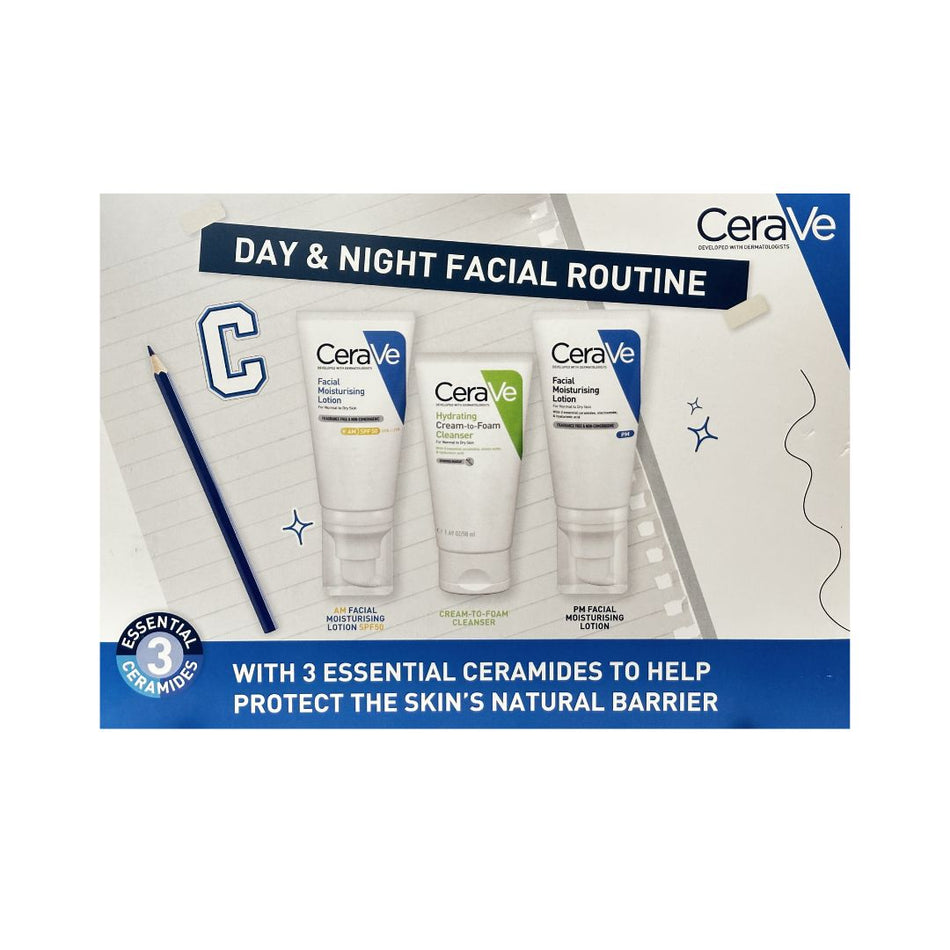 CeraVe Day & Night Facial Routine Skincare Set