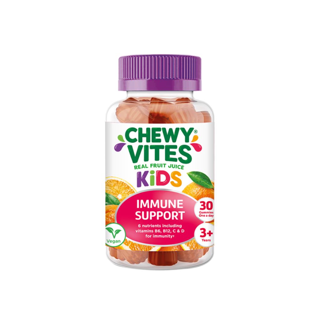 Chewy Vites Kids Immune Support Gummies bottle on white background