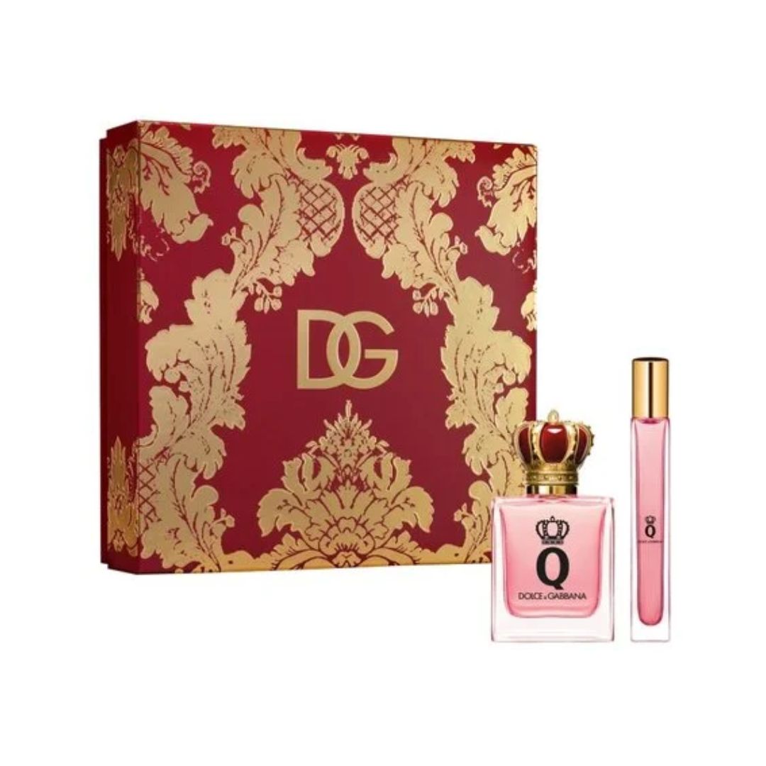 Dolce & Gabbana Q 50ml EDP Giftset on a white background
