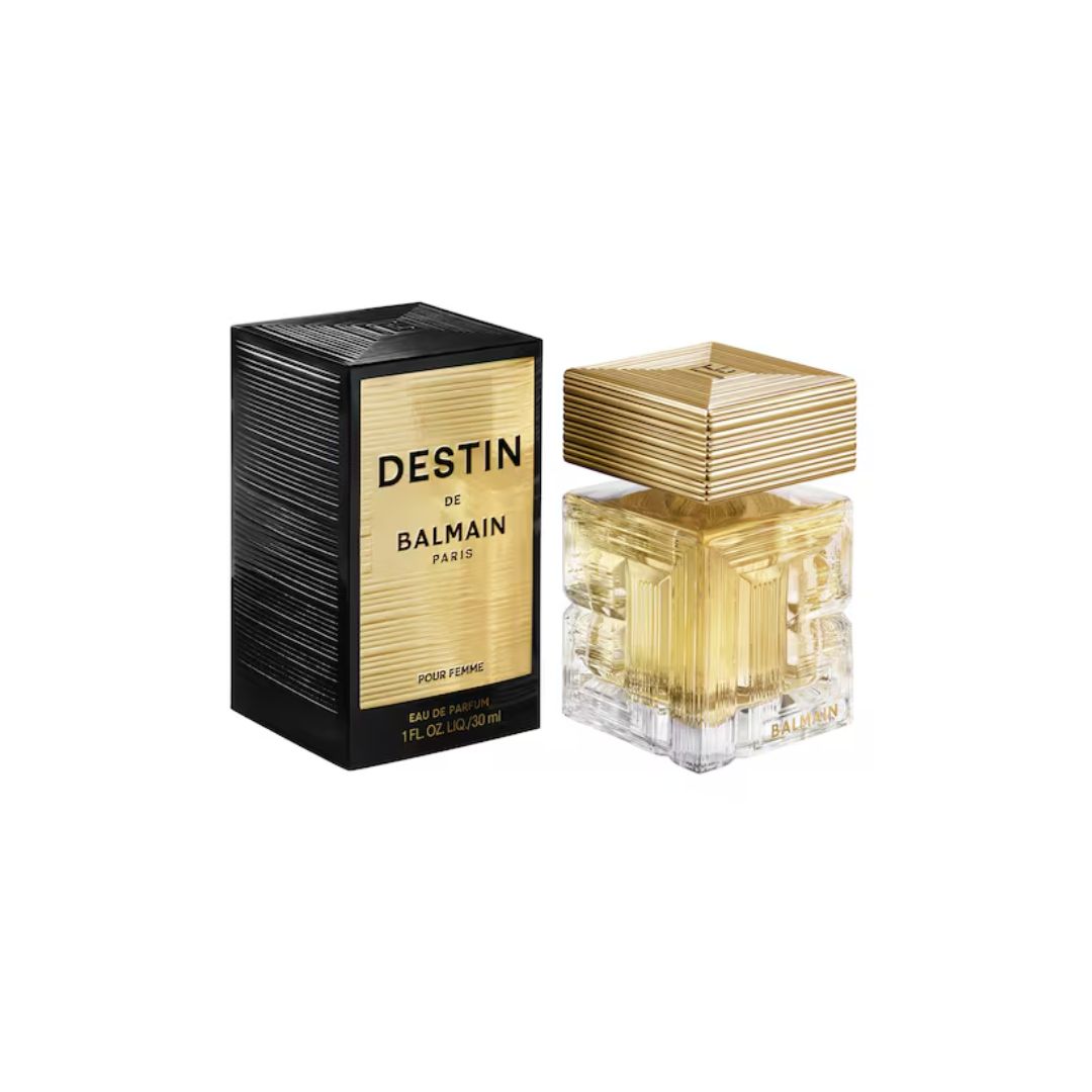 Destin de Balmain Paris Eau de Parfum 30ml on a white background