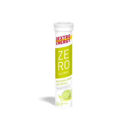 Dextro Energy Zero Calories Lime Electrolyte container on a white background