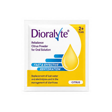 Dioralyte Rebalance Citrus Sachet on a white background