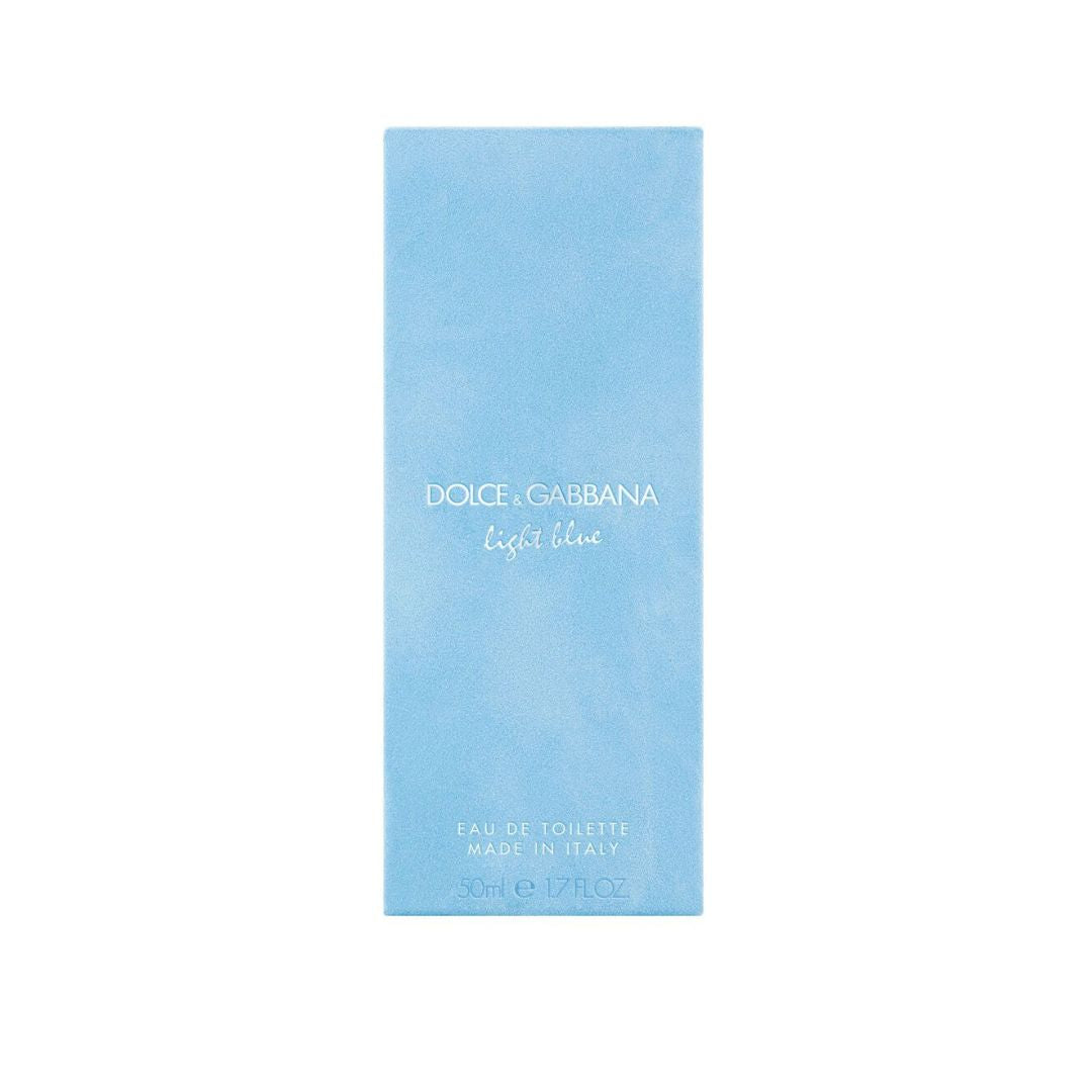 Dolce & Gabbana Light Blue Eau de Toilette 50ml packaging on a white background