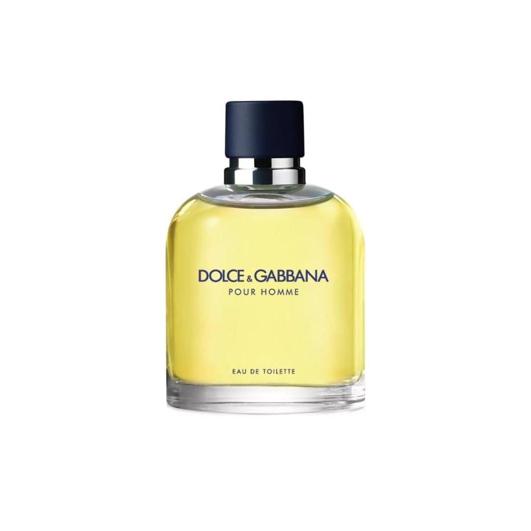 Dolce & Gabbana Pour Homme Eau de Toilette 125ml bottle on a white background