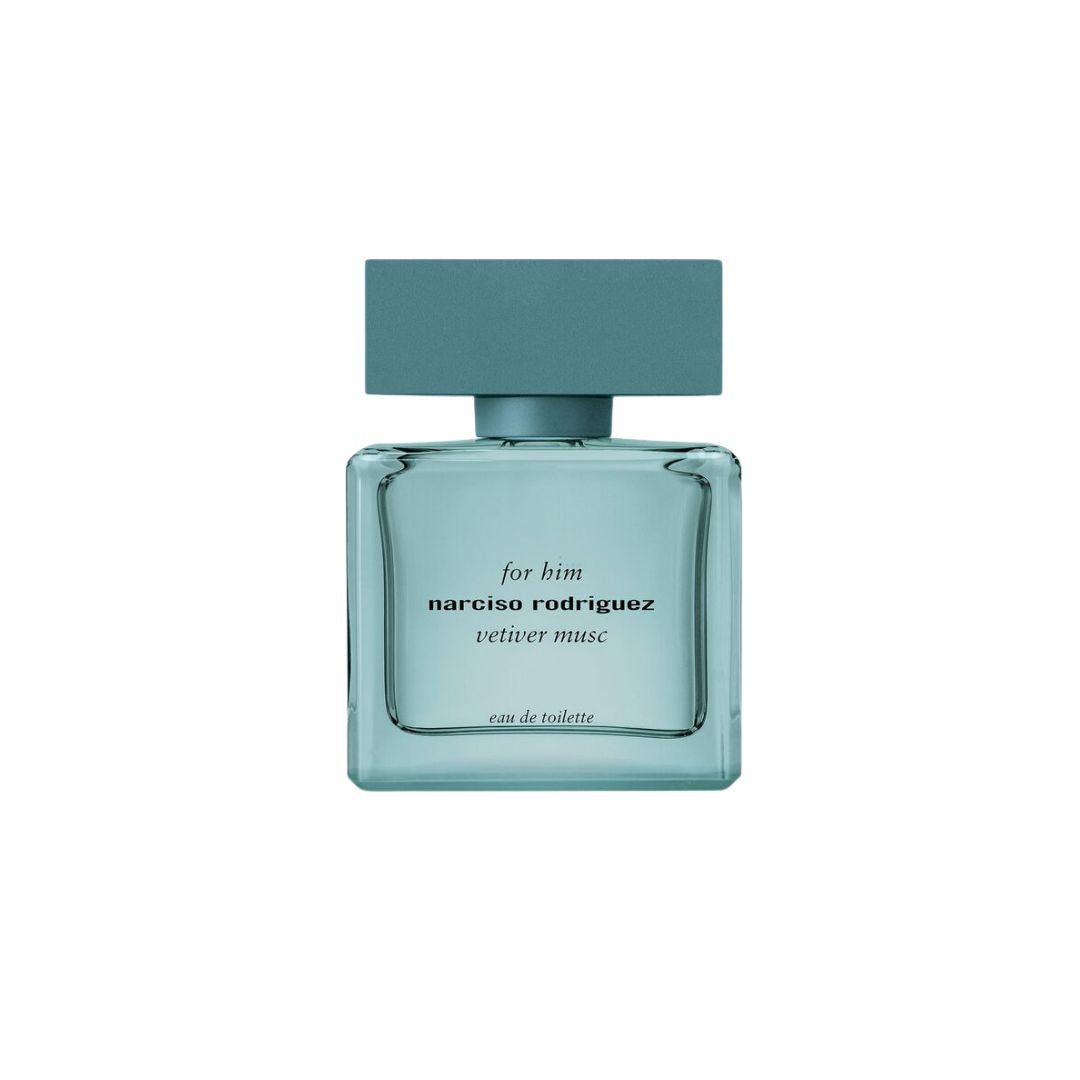 Narciso Rodriguez For Him Vetiver Musc Eau De Parfum on a white background