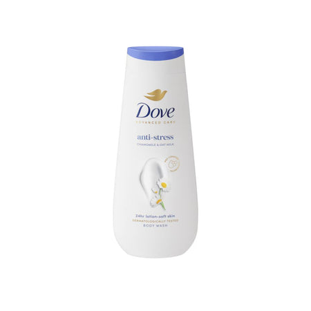 Dove AntiStress Body Wash on a white background