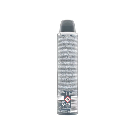 Dove Men+Care Invisible Dry 72H Anti-Perspirant 200ml (rear angle) on a white background