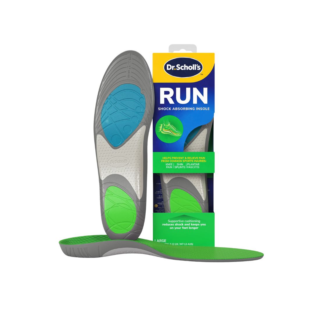 Dr. Scholl's RUN Shock Absorbing Insoles Large (UK 7–13) on a white background